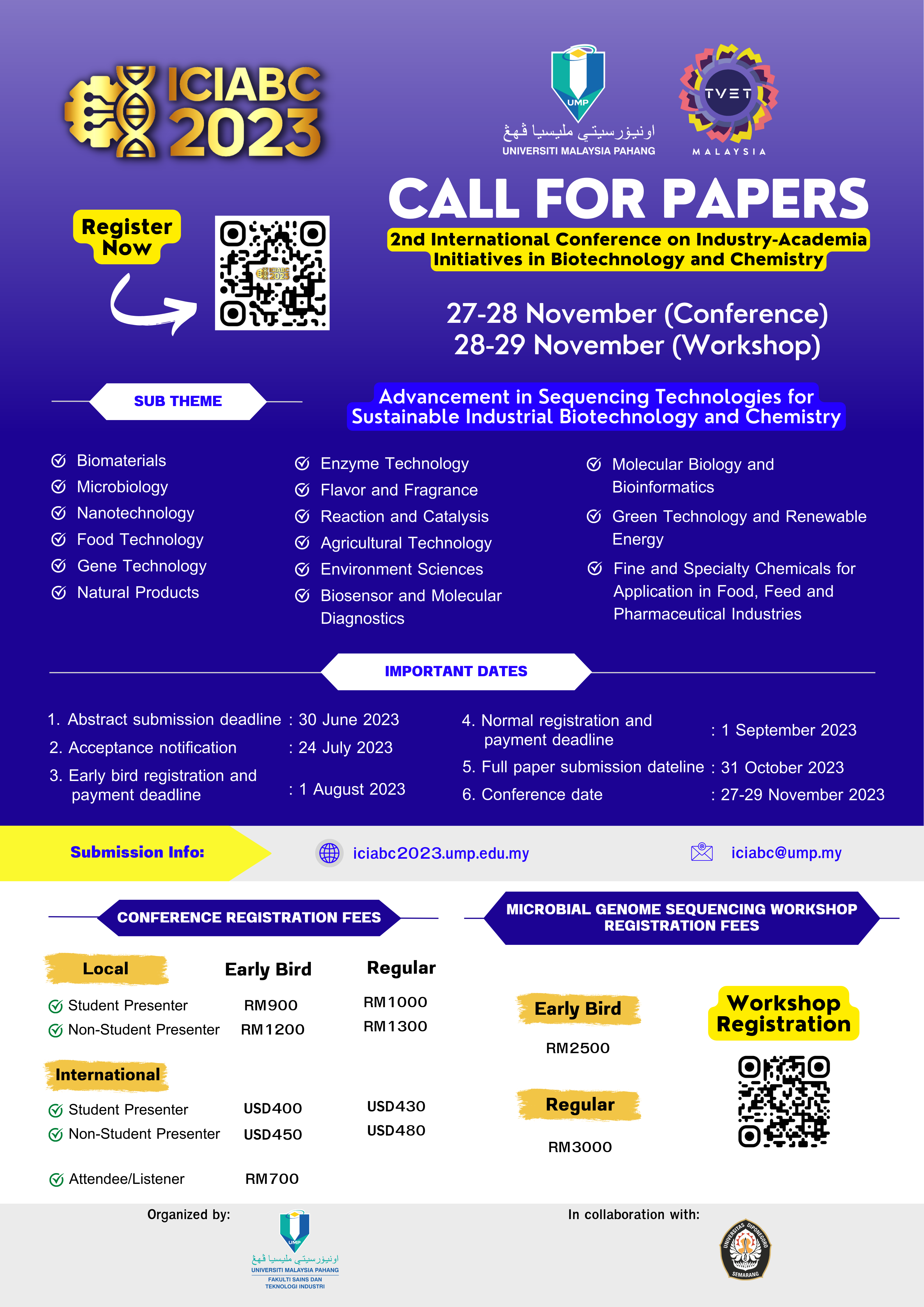 The 2nd International Conference on Industry-Academia Initiatives in Biotechnology and Chemistry (iCIABC2023)